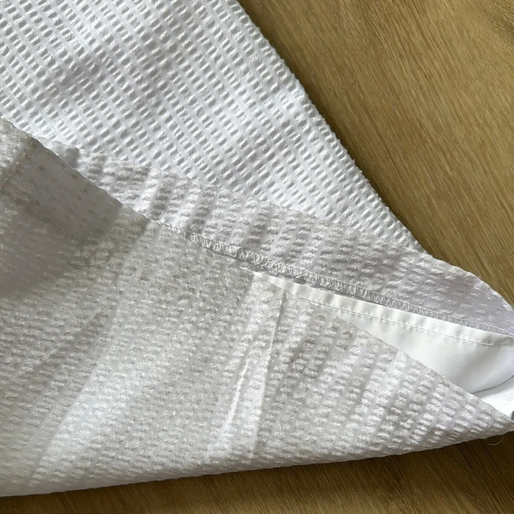 Hutch Anthropologie Seersucker Bow Front Jumpsuit sz 6 - Picture 8 of 13